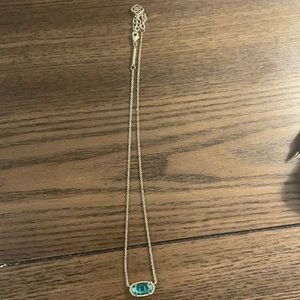 Kendra Scott Necklace - Emerald Cat’s Eye